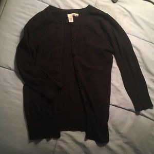 Black 3/4 length women’s cardigan (XS)